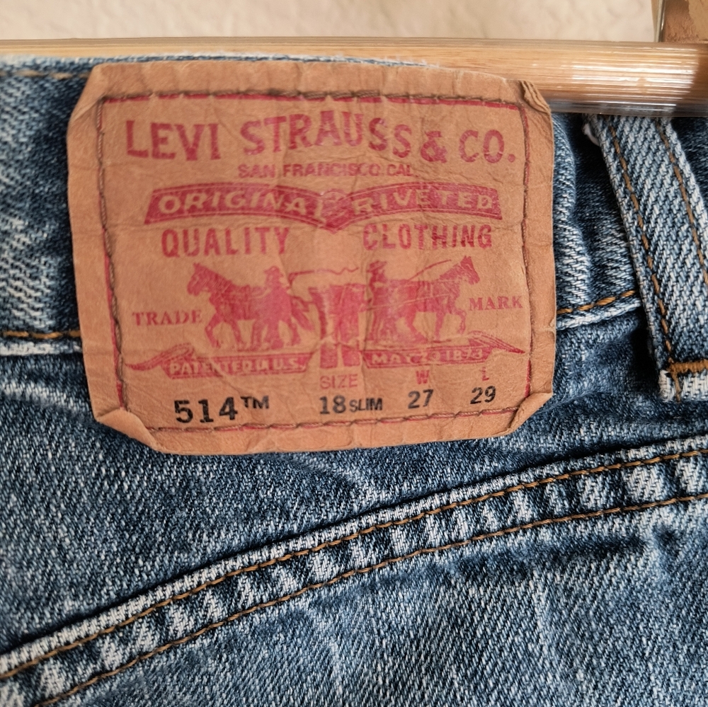 Boys Levi 514 Jeans Size 18 Slim Fit - Picture 3 of 12